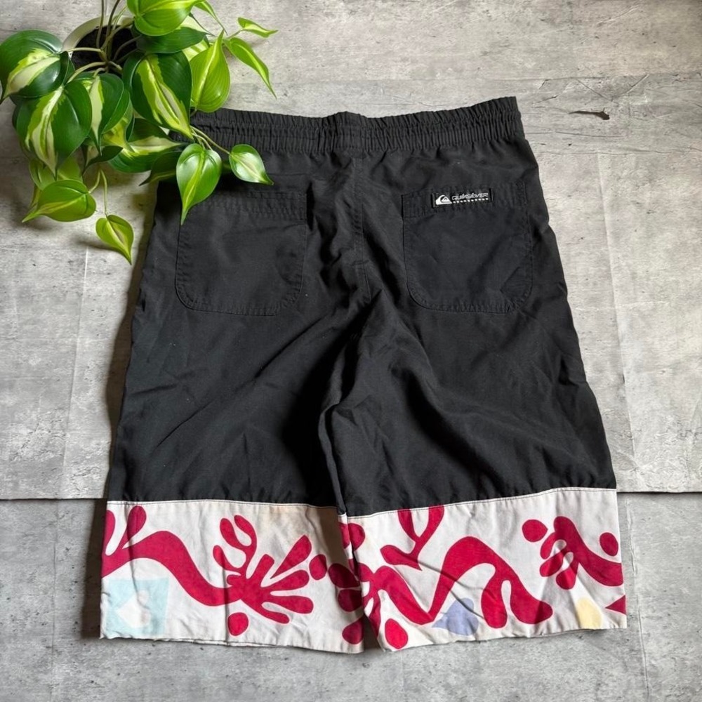 Vintage 80s Quiksilver baggy long board‎ shorts